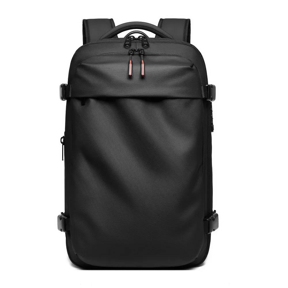 Men s 17 Inch Expandable Laptop Backpack With Vacuum Compression Large Capacity Business Travel Hiking School Rucksack