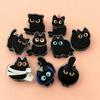 Acrylic Bag Closures with Black Character Artwork, Set of 8 Small Pieces for Kitchen Storage, Treat Bags, Seasoning Packets, and Drawer Order