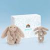 Jellycat Bonnie Rabbit Sweet First Encounter Gift Box Rattle Comforting Cute Doll Plush Doll 23cm/18cm High