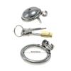 Stainless Steel CB Chastity Lock Penis Cage Slave Gay Adult Sex Toy Cock Rings Cuckold BDSM Ball Stretcher