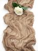 Elegant Pleated Semi-Sheer Gauze Table Runner in Dark Blue Creating Retro Wedding Party and Christmas Scenes Decoration