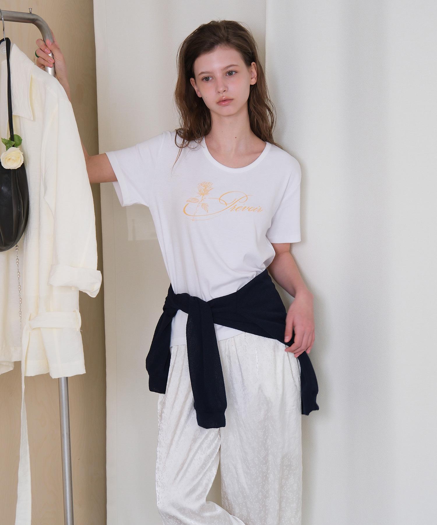 Prebois Rose Script T Navy/Free