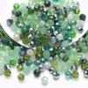 32 Colorful Crystal Glass Football Beads for DIY Jewelry and Phone Chains