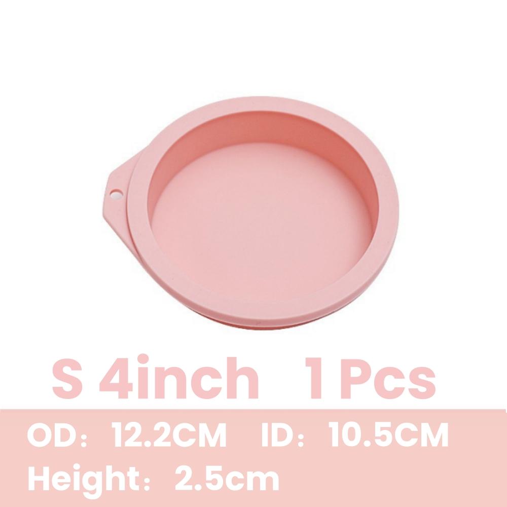 1/4PCS Round Silicone Layer Cake Mold Silicone Chocolate Mousse Cake Mould Cake Round Mould DIY Dessert Cake Baking Tools4/6/8in