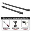 2 pièces Barre d'extension pour douille flexible entraînement 1/2 pouce Acier allié S2 250 mm 350 mm Extension de douille flexible Acier à ressort