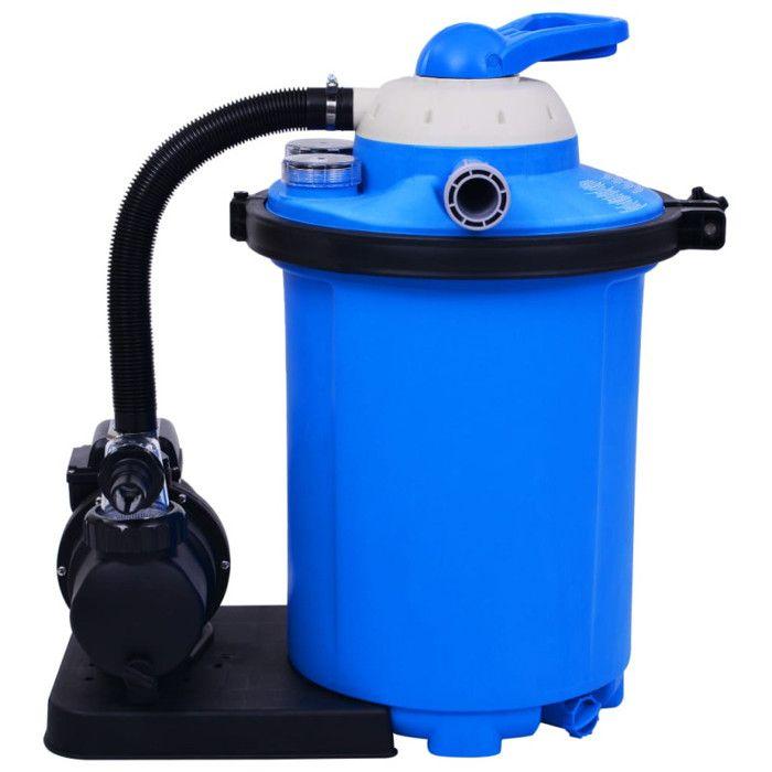 VidaXL Sand Filtration Pumps with Electric Timer Sand Filter Pool Filter with a Durable Pre-filter 550 92292
