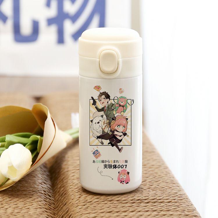 SPY×FAMILY Co-named Thermal Cup Japanese Animation Around Male and Female Students Jump Cover Water Cup Two-dimensional Gift