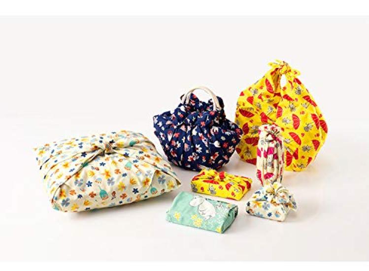 Sanbi Moomin Furoshiki KOBANA 50cm Lunch Bento Made in Moomin Goods Navy, Wide, Cloth, Wrapping, Japan, Furoshiki,