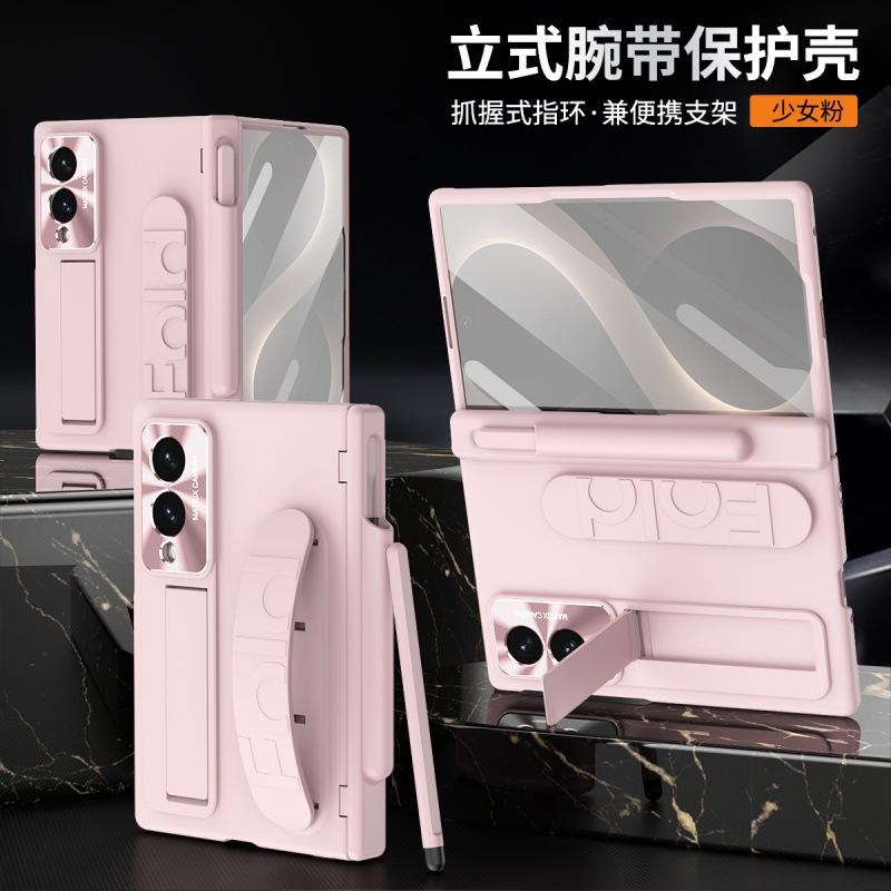 Applicable to Samsung fold8 mobile phone case Galaxy Zfold8wide folding screen wristband bracket case film integrated