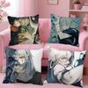 Anime Jujutsu Kaisen Mahito Kissenbezug Quadratisches Kissen Schlafzimmer Sofa Freizeit Komfortkissen Auto Wohnzimmer Heimdekoration