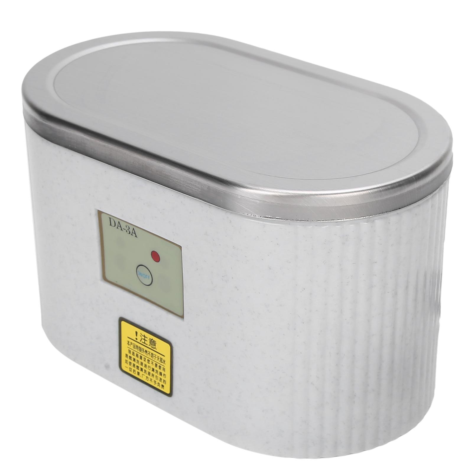 

600 мл Мини Ультразвуковой Очиститель Зубных Протезов Ювелирные Изделия Очки Нержавеющая Сталь Очистительная Машина UK Plug US Plug