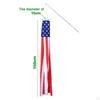 Flag Windsock USA Patriotic Wind Socks Decorations Outdoor Hanging Memorial Decor School Educational