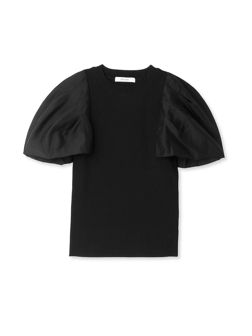 

Sheer Sleeve Docking Top [Snidel] чорний