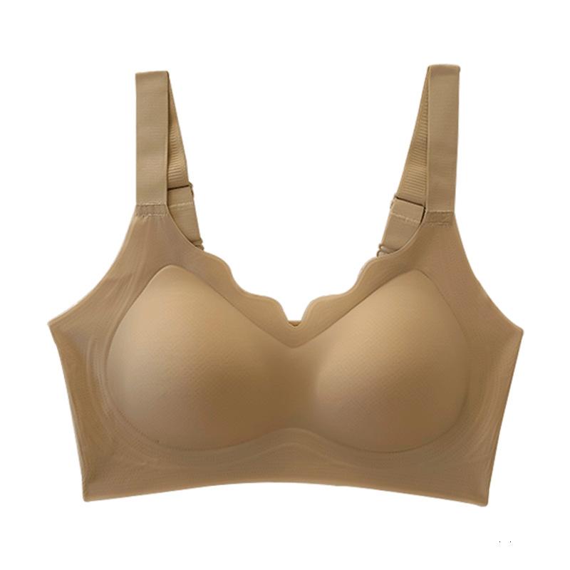 Large Size Women Sports Large Breasts Show Small Gather No Underwire To Collect Auxiliary Milk To Prevent Sagging No Trace Bra