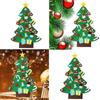 DIY Felt Christmas Tree Set with Detachable Ornaments Kids Wall Hanging Xmas Gifts for Christmas Decorations New Year Gifts