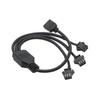 5V 3-Pin/12V 4-Pin RGB zu Flugzeug-Stecker/Buchse Adapter Verlängerungskabel