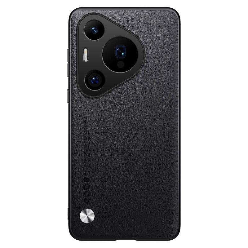 Applicable To Huawei Pura80Pro Mobile Phone Case Pura70Pro Plain Leather P60Pro Anti-drop P50 Protective Case