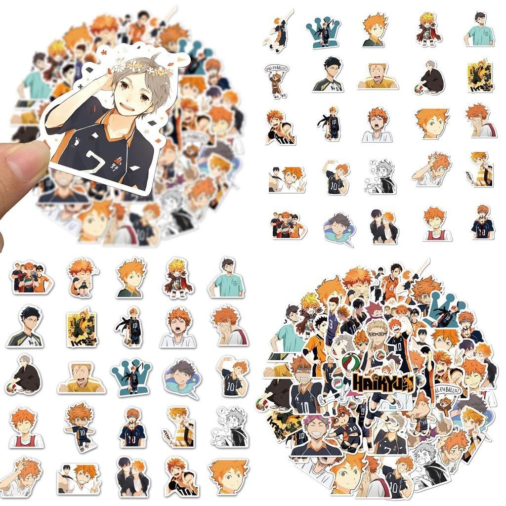 Durable Waterproof Haikyuu!! Stickers Ideal For Notebooks And Guitars