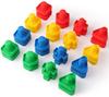 5Pcs Colorful Nut Screw Building Blocks Montessori Infant Shape Color Recognition Fun Matching Puzzle Kids Educational Toy