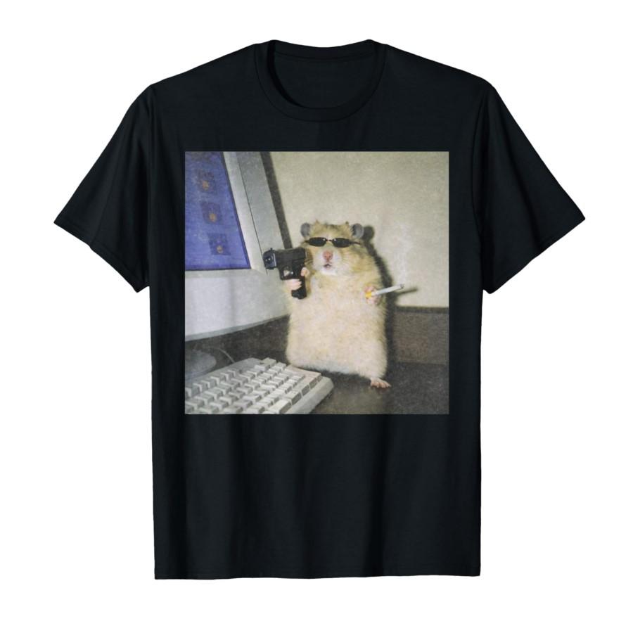

Funny Animal Vintage Graphic Print Tshirt for Women Clothing Funny Short Sleeve Round Neck Tops Soft Clothing Graphic Y2K S