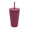 not predrilled 480ml 16oz clear plastic snow globe tumbler snow globe cup with straw and lid