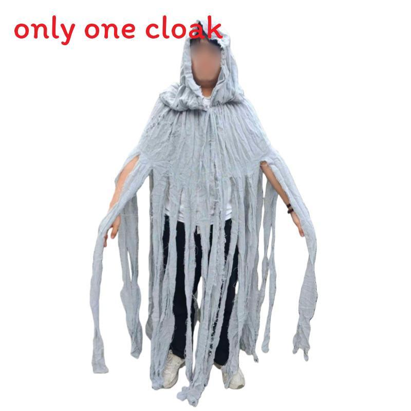 Halloween Zombie Cloak Costume With Long Sleeves For Adults Cosplay Spooky Ghosts