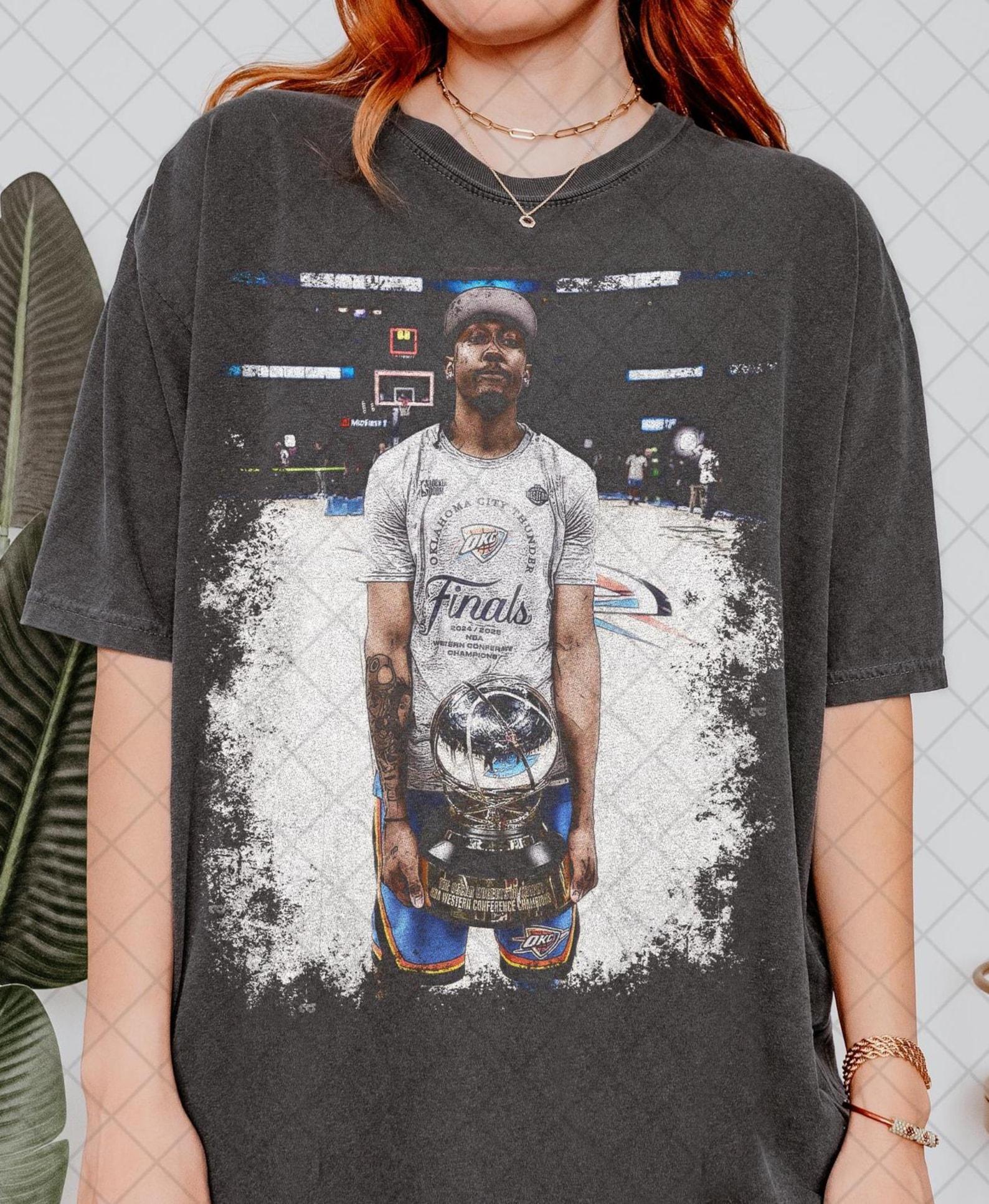 Comfort Colors Jalen Williams Celebration With The Champions T shirt, Oklahoma City Basketball Champs 2025 T shirt, Game Day T shirt M