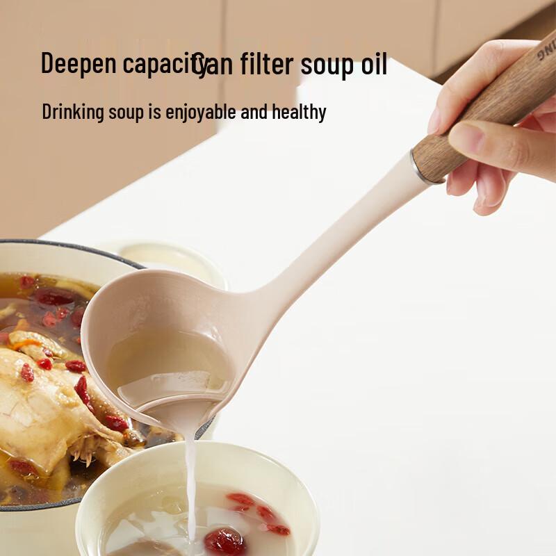 Chuidahuang Meow Meow Antibacterial Silicone Soup Ladle