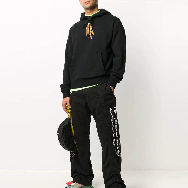 Off-White Slim Fit Pascal Skeleton Hoodie OMBB034F20FLE0031010