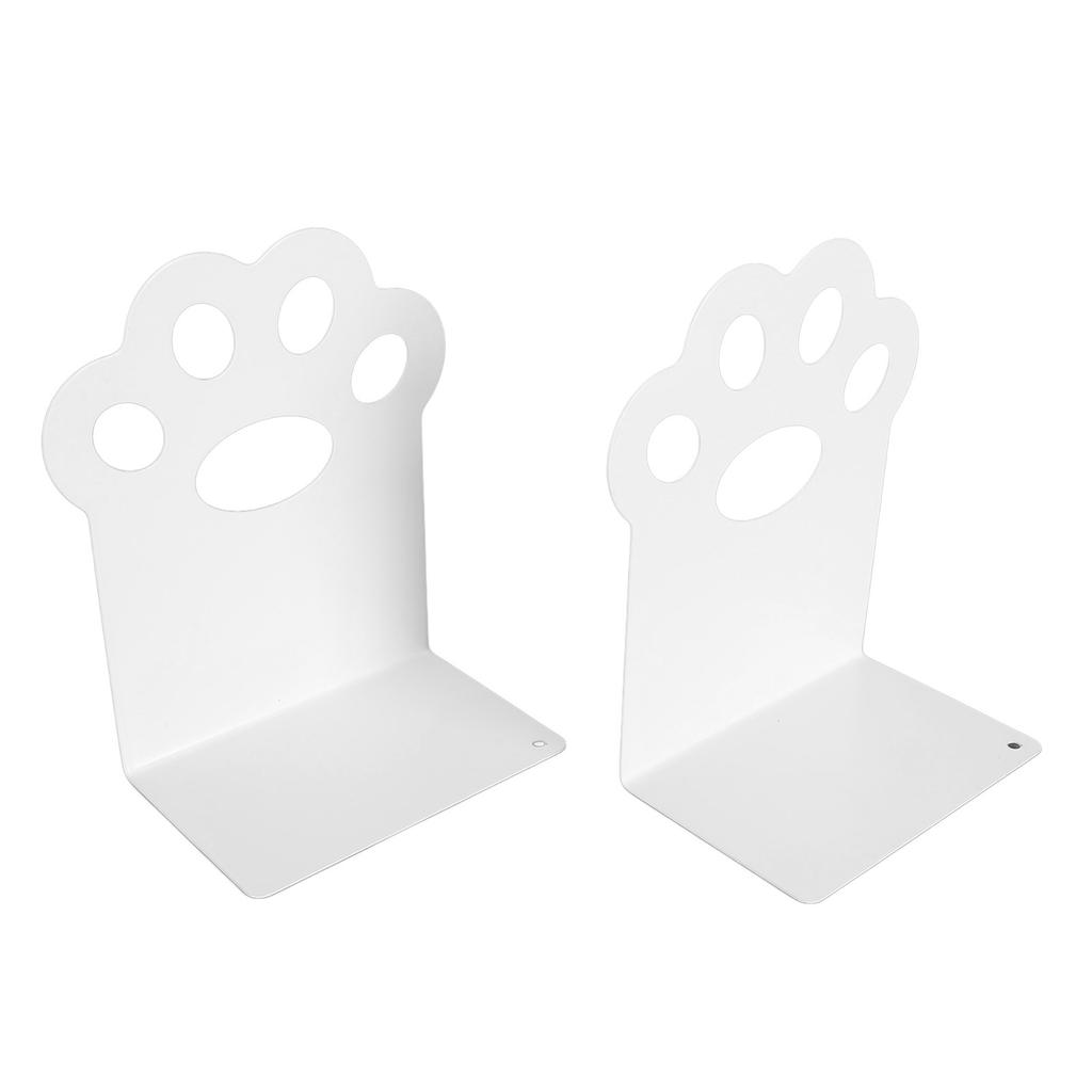 Metal Bookends Cartoon Cat Claw Decorative   Desk Magazine Book Ends for Home School  
