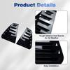 For Volkswagen Golf7 MK7 MK7.5 GTI/GTD/ R 2013- Rear Side Window Trim Spoiler 1Pair Window Shutter Cover Louver Air Vent