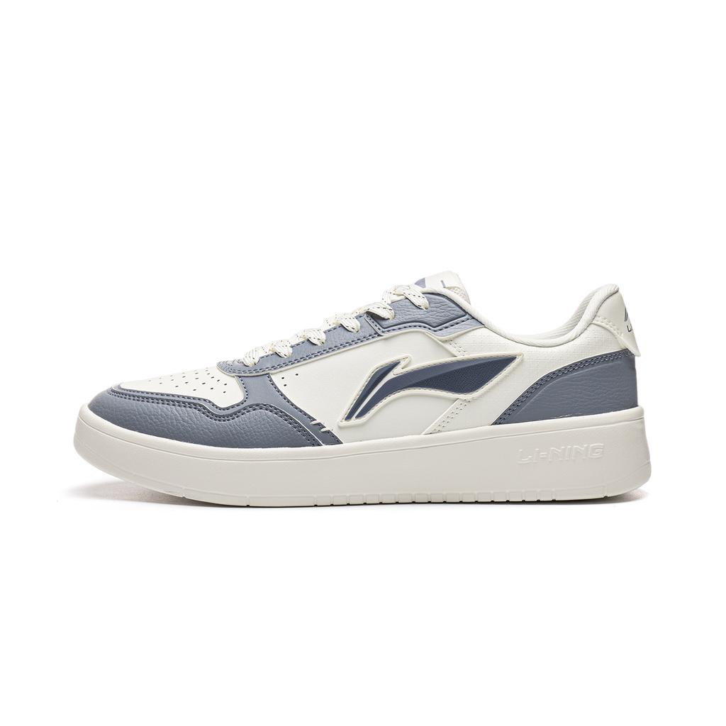 Li Ning Sycee V5 Skateboard Shoes Men's Low Top Mist White/Breeze Blue AGCW273-1