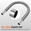 Diesel Heater Pipe Ducting Set, 3" Extendable Air Duct Hose, 1" Stainless Steel Exhaust Pipe, 2 Air Vents, Tee Air Outlet Connector and Hose Clamps,