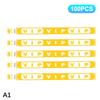 100Pcs Vip Neon Paper Bracelets Fluorescent Waterproof Disposable Bracelets Tamper-Proof For Parties, Music Festivals & Events