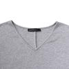 YYFS Damenmode Frühling Herbst Einfarbig Druck Langarm V-Ausschnitt Lockere Taille Freizeitkleider