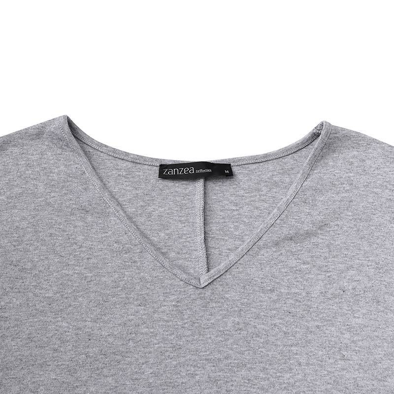 YYFS Damenmode Frühling Herbst Einfarbig Druck Langarm V-Ausschnitt Lockere Taille Freizeitkleider
