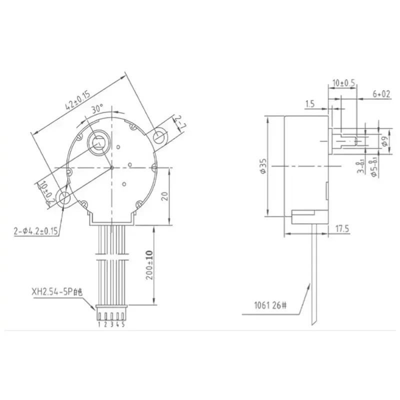 35BYJ46  Stepper Motor  DC 5V 12V 24V Permanent Magnet Gear Small Stepper Motor Humidifier Repair