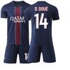 Camisa titular do PSG 2025-26 #7 Mbappé #10 Dembélé #30 Messi Camisas de Futebol
