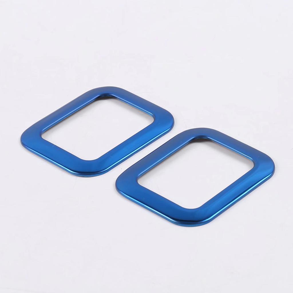 For Ford Focus     Car Stainless Steel Cover Back Rear Tail Read Reading Switch Light Lamp Frame Parts 2PCs