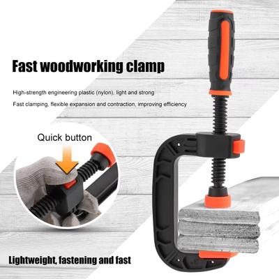 Strong Clamping Force Spring Jaw Opening Clamps 2/3 Inch Quick Fixing Clip  Power Tools Accessories