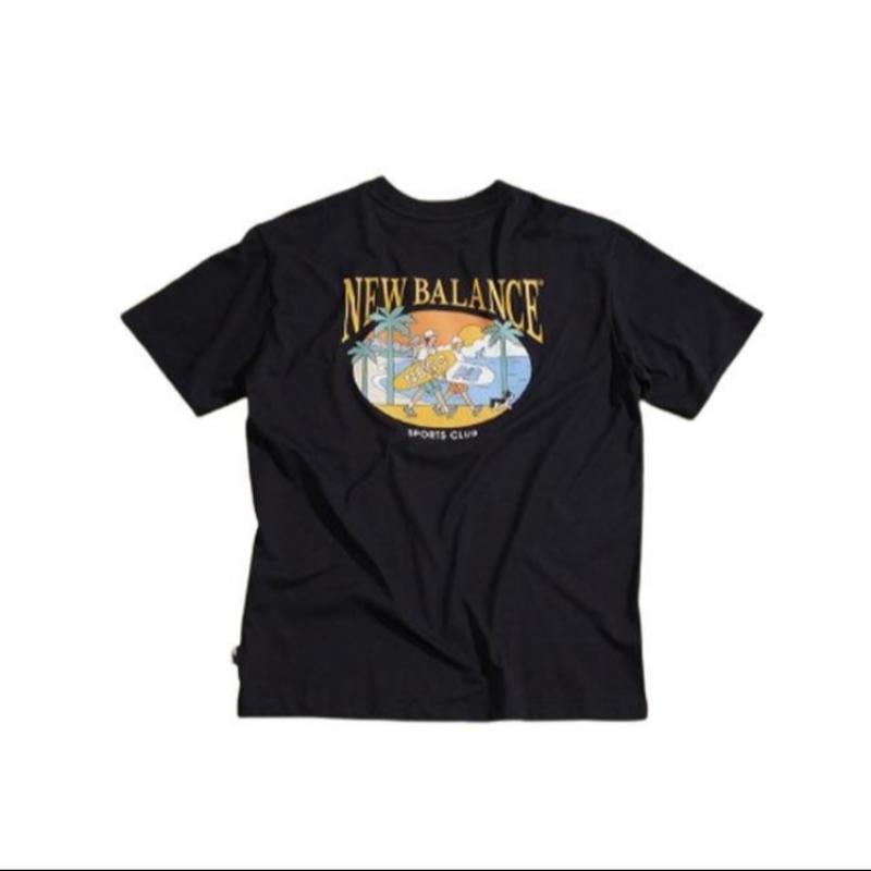 New Balance Nb Boy Wave Club Sunset Short Sleeve Tee