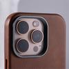 Luxury Business Retro Leather Magnetic Case For 17 Pro Max 16 Plus 15 14 13 MagSafe Alloy Lens Wireless Charging Cover