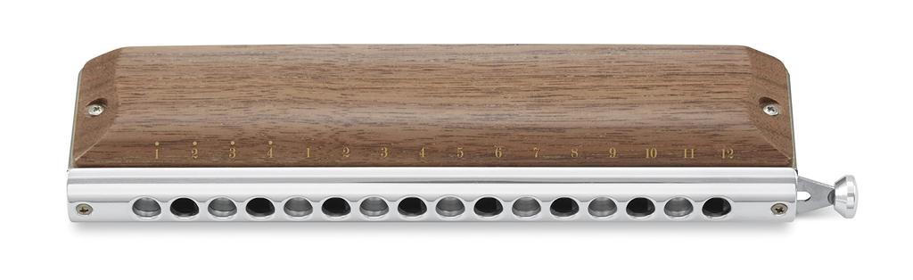 SUZUKI Suzuki Chromatic Harmonica Sirius Series Wooden Cover Model Long Stroke Walnut S-64CW