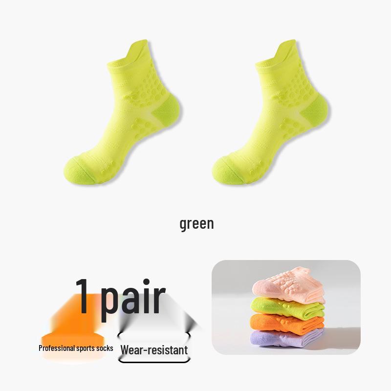Autumn/Winter Mid-Calf Sports Socks for Couples - Quick-Dry Running, Cycling, Fitness with Massage Soles.