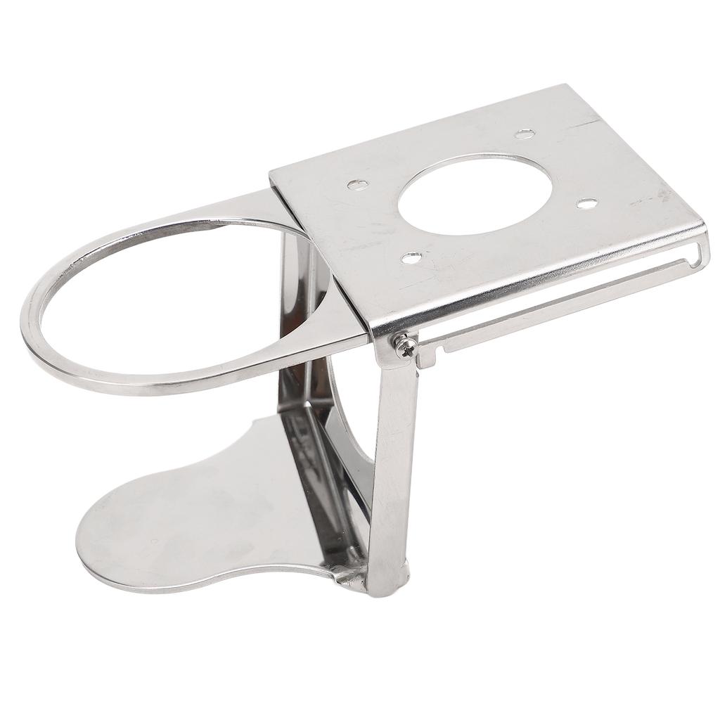RV Adjustable Drink Holder Marine Foldable Collapsible Stainless Steel Multifunctional Cup Rack S