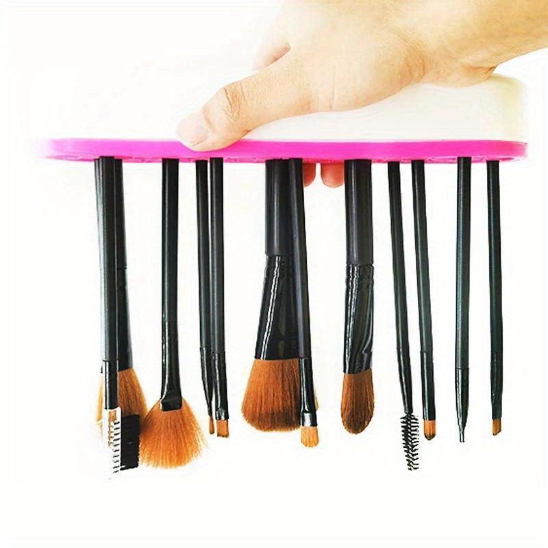 Silicone Cosmetics Storage Box, Lipstick, Eyebrow Pencil, Makeup Brush Storage Rack, Free Insertion Pen Holder, Battery, Desktop Storage Box