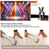 Sfondo Photo Booth Palco Arcobaleno Scintillante, Tenda Sfondo Spotlight Glitterata per Feste a Tema e Concerti