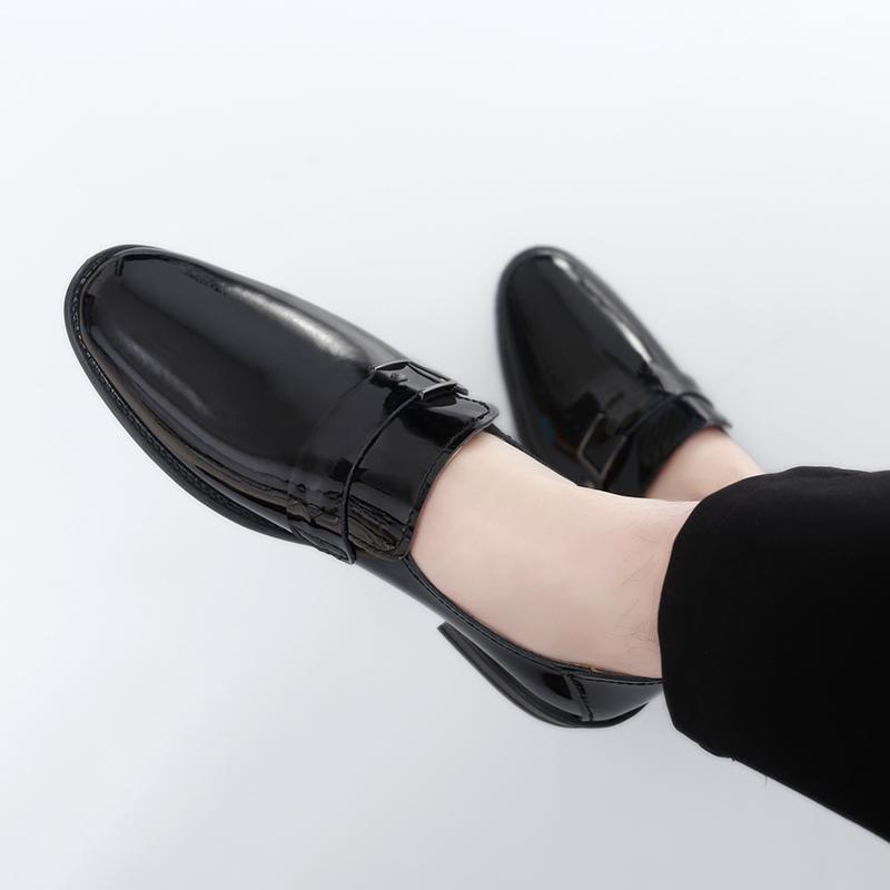 Fashion Men's Loafers All-match Business Flats Leather Slip-On Dress Shoes Men Comfortable Office Work Shoes Pointed Toe Formal Shoes