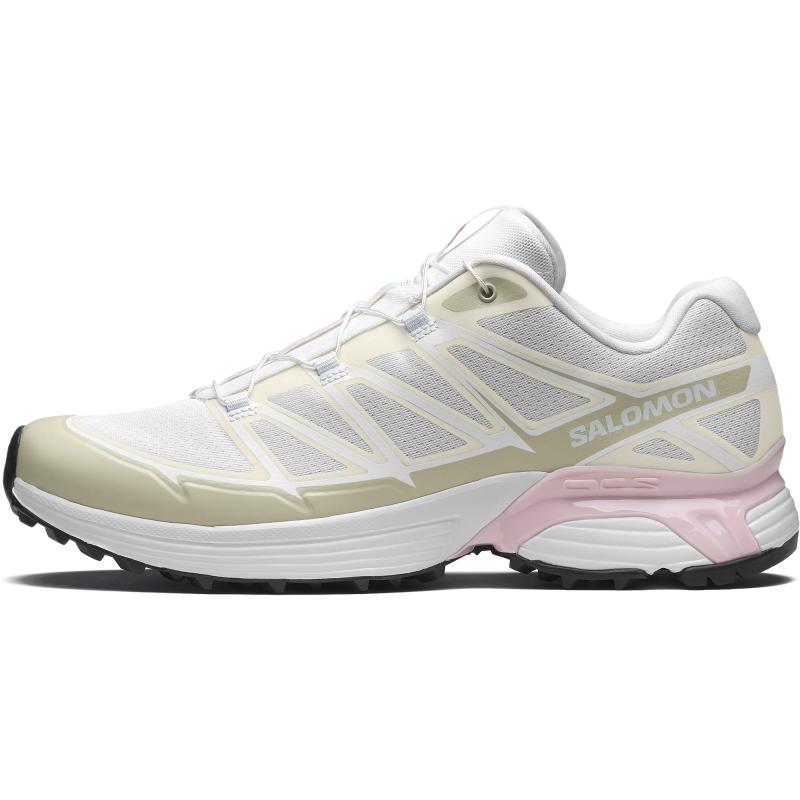 SALOMON XT Pathway 2 Cushioning Coverage Support Low Top Casual Running Shoes Women's Ecru Sneakers 478082