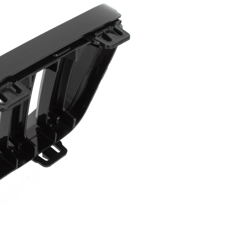 BMW 3 E92 E93 10-13 griglie tra i fari (reni) set sinistra + destra DOPPIA BARRA NERA LUCIDA